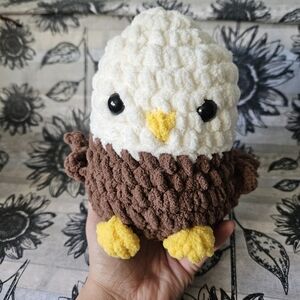 Hand Crafted Plush Eagle Amigurumi Bird